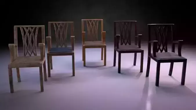 Chair M01 - The Marquis Collection Low-poly 3D model