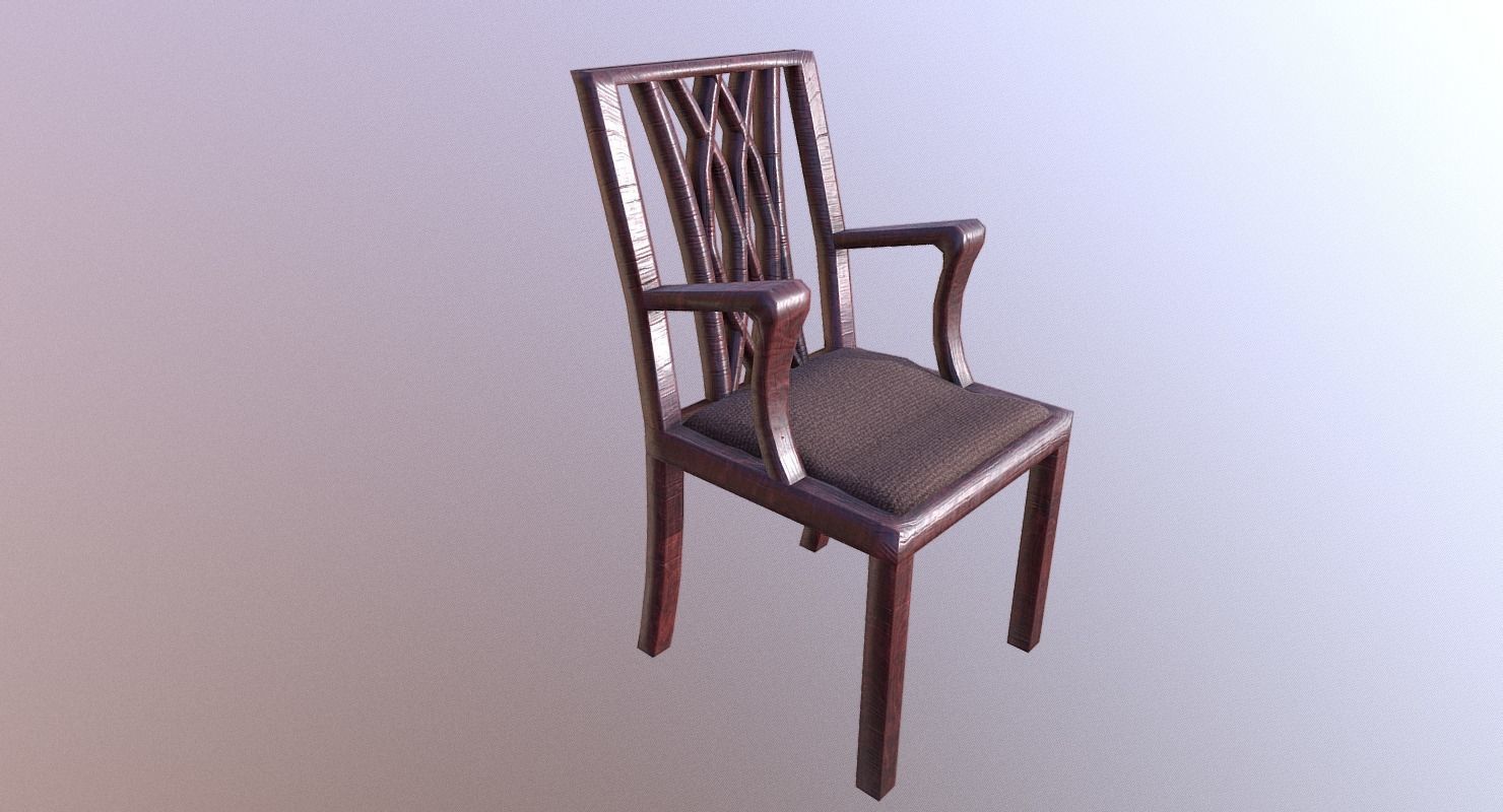 Chair M01 - The Marquis Collection Low-poly 3D model_11
