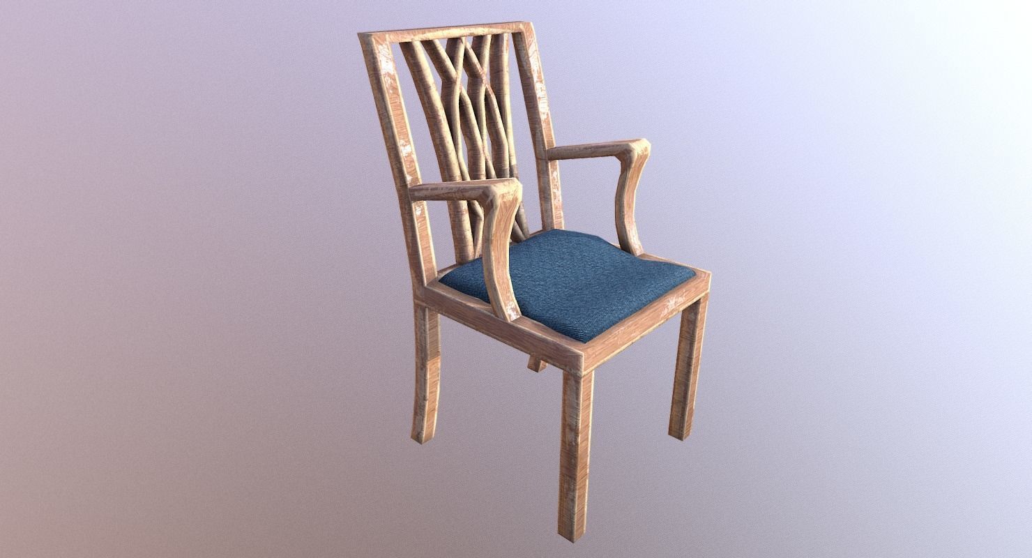 Chair M01 - The Marquis Collection Low-poly 3D model_7