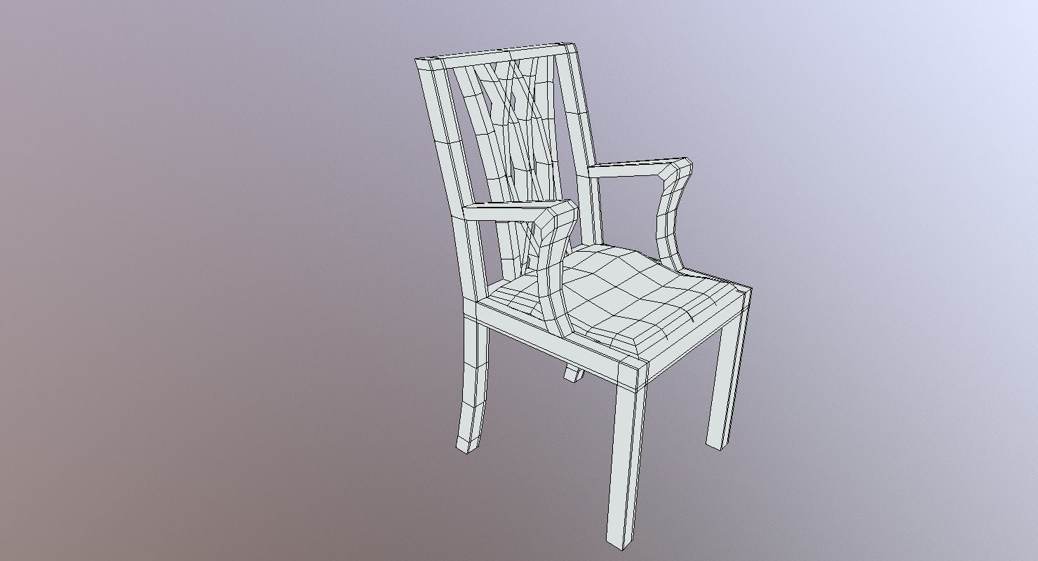 Chair M01 - The Marquis Collection Low-poly 3D model_13