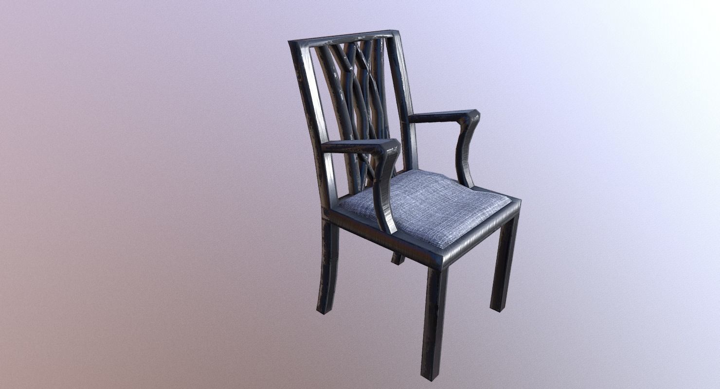 Chair M01 - The Marquis Collection Low-poly 3D model_12