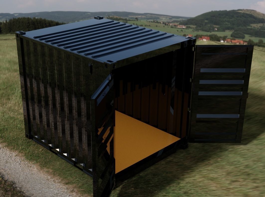 10FT ISO Shipping Container 3D model_1