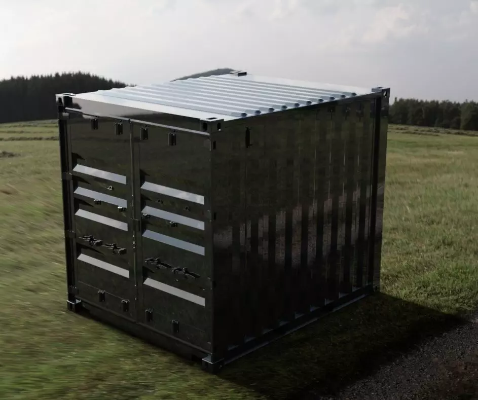 10FT ISO Shipping Container 3D model_0
