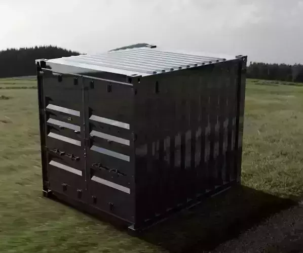 10FT ISO Shipping Container 3D model