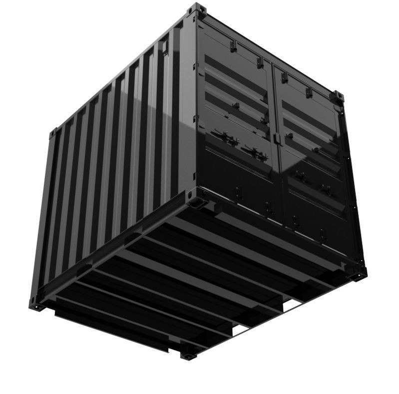 10FT ISO Shipping Container 3D model_2