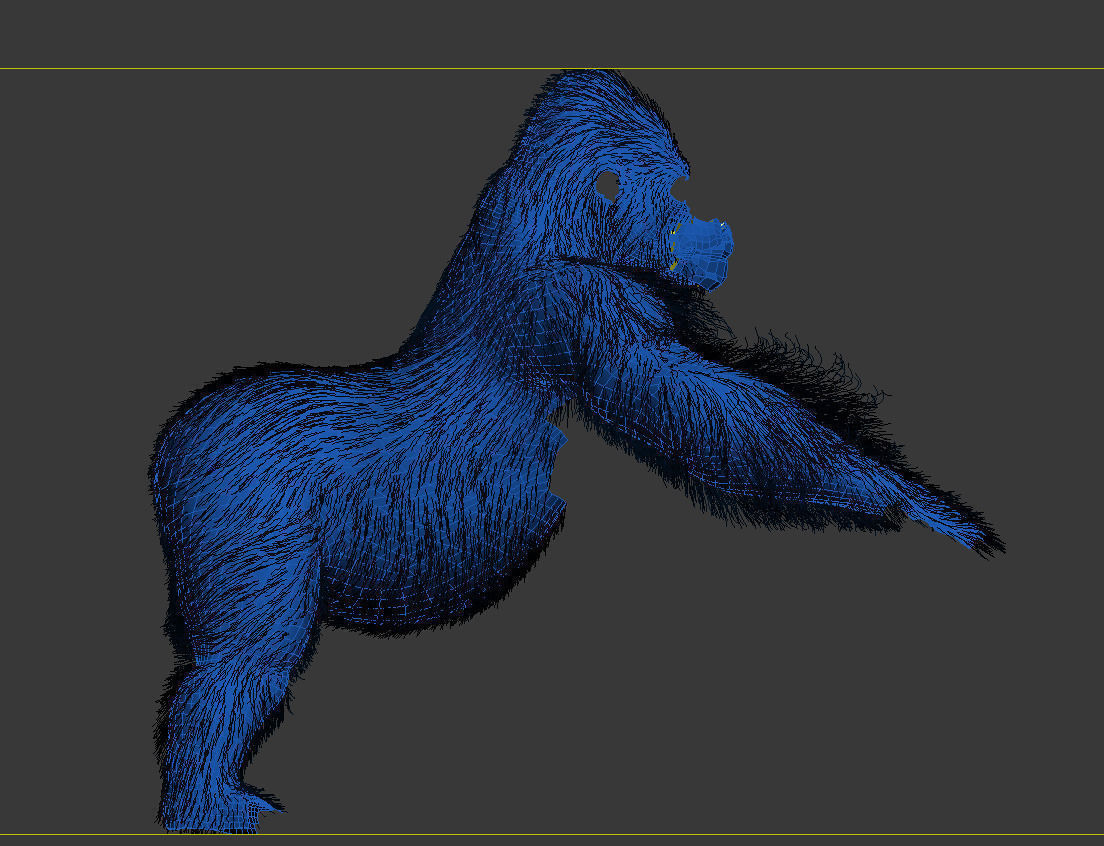 Gorilla 3D model_10