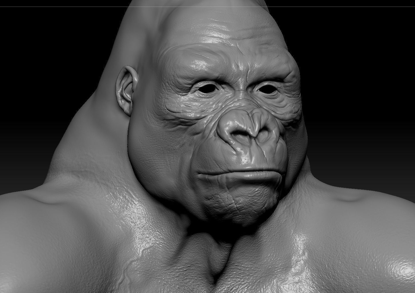 Gorilla 3D model_9