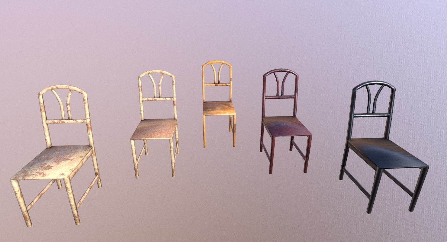 Chair M02 - The Marquis Collection Low-poly 3D model_3