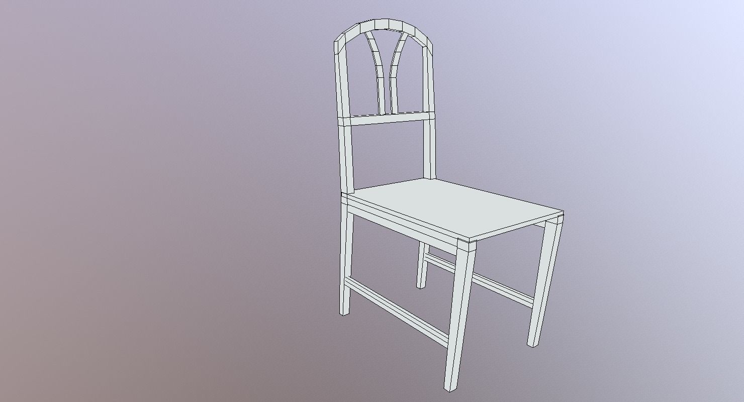 Chair M02 - The Marquis Collection Low-poly 3D model_12