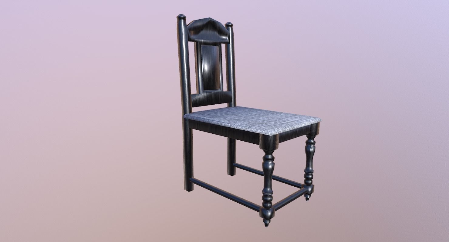 Chair M03 - The Marquis Collection Low-poly 3D model_7