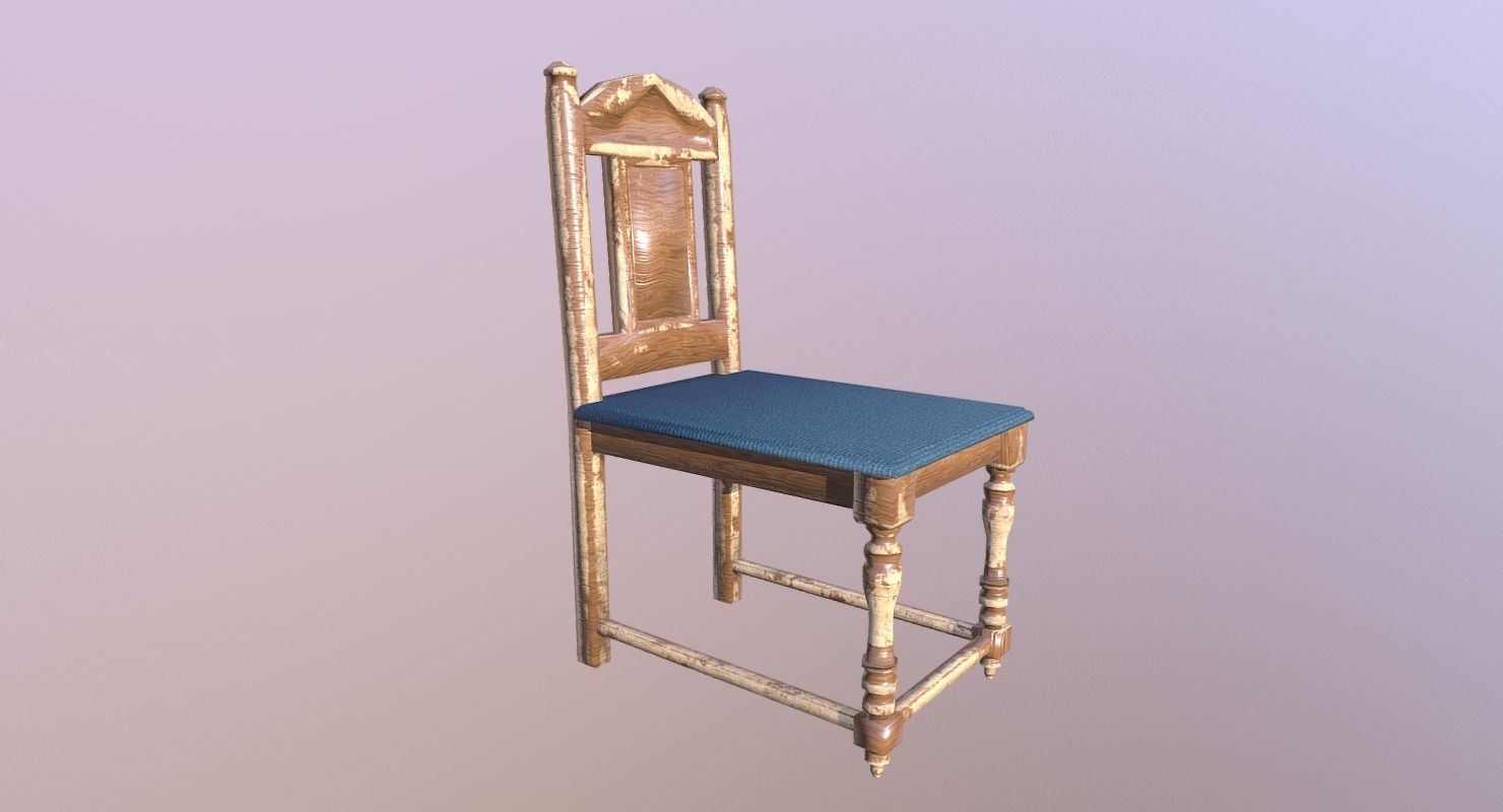 Chair M03 - The Marquis Collection Low-poly 3D model_9