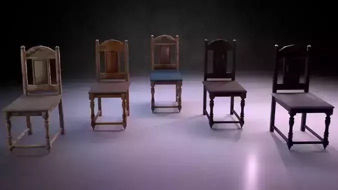 Chair M03 - The Marquis Collection Low-poly 3D model