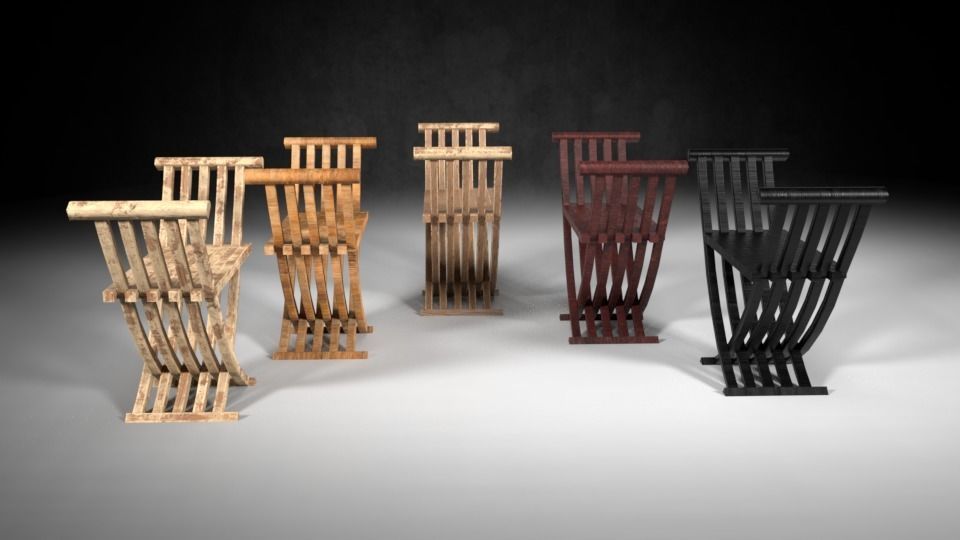 Chair M04 - The Marquis Collection Low-poly 3D model_3