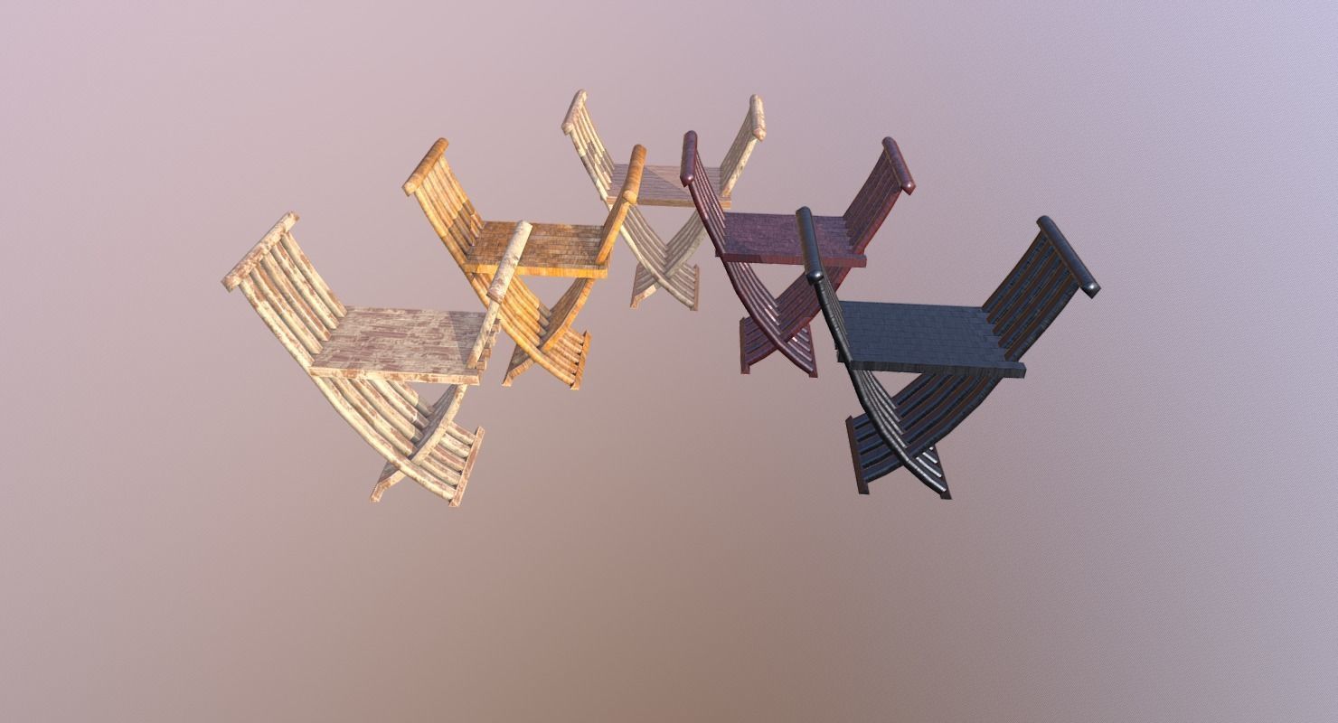 Chair M04 - The Marquis Collection Low-poly 3D model_5