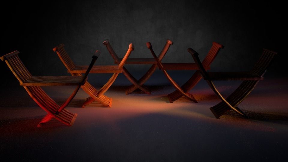 Chair M04 - The Marquis Collection Low-poly 3D model_4