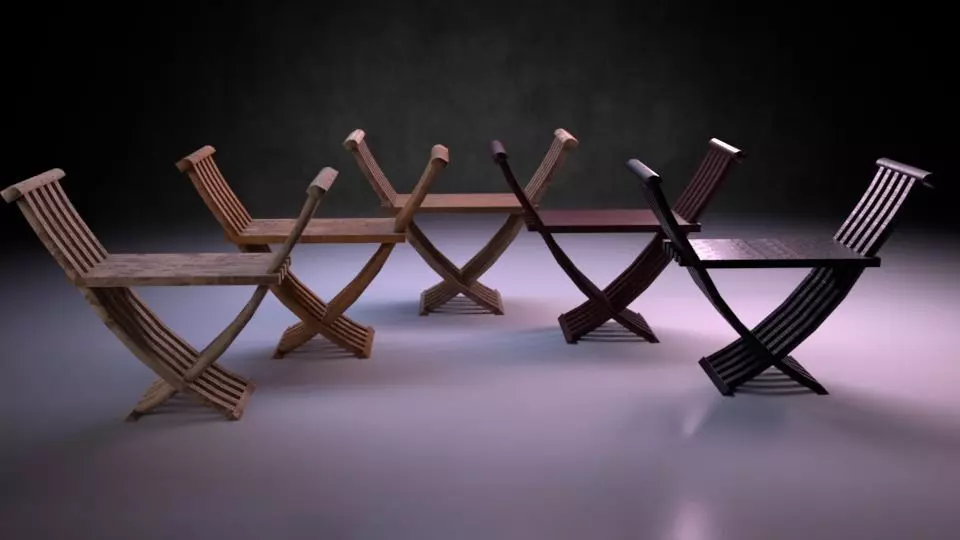 Chair M04 - The Marquis Collection Low-poly 3D model_0