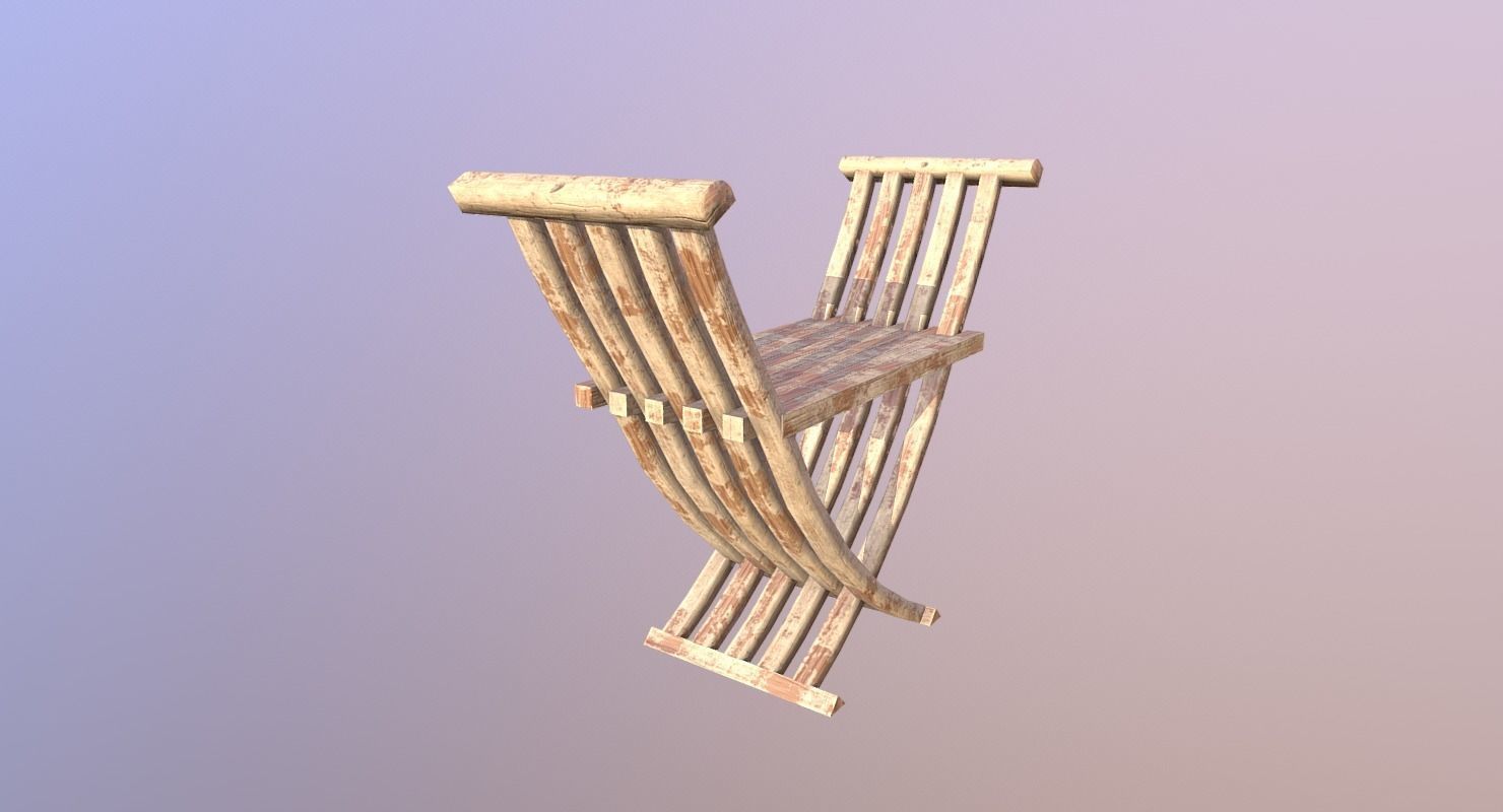 Chair M04 - The Marquis Collection Low-poly 3D model_8