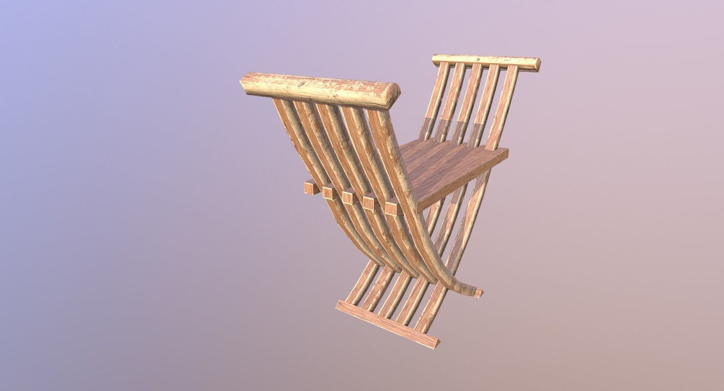 Chair M04 - The Marquis Collection Low-poly 3D model_10