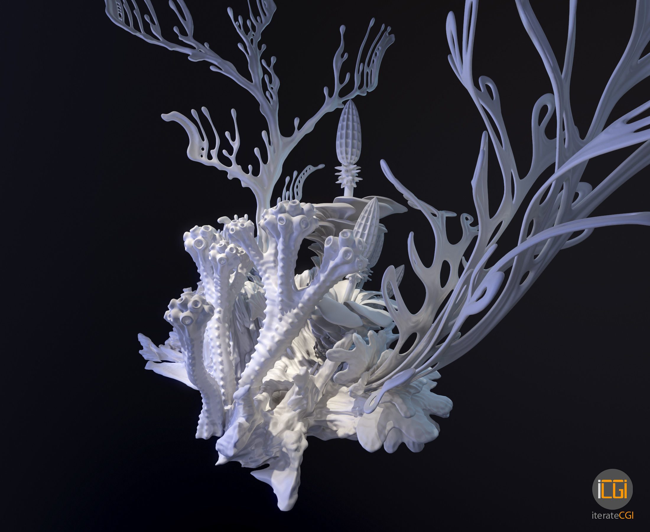 Alien plant collection 3D print model_11