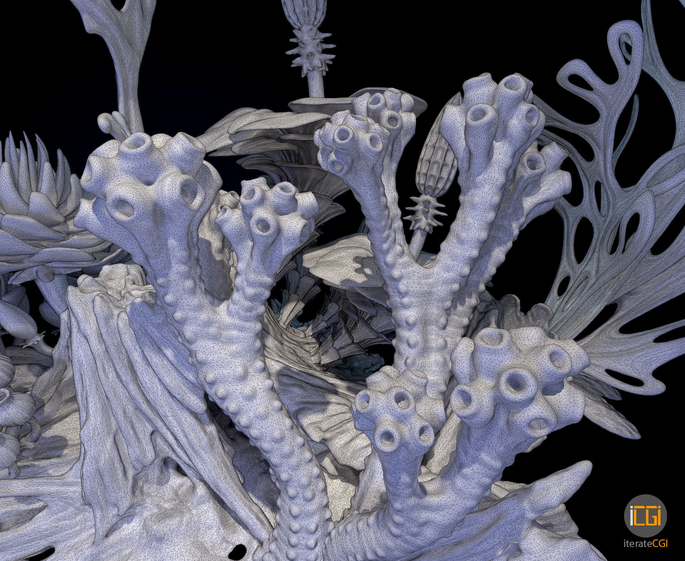 Alien plant collection 3D print model_12