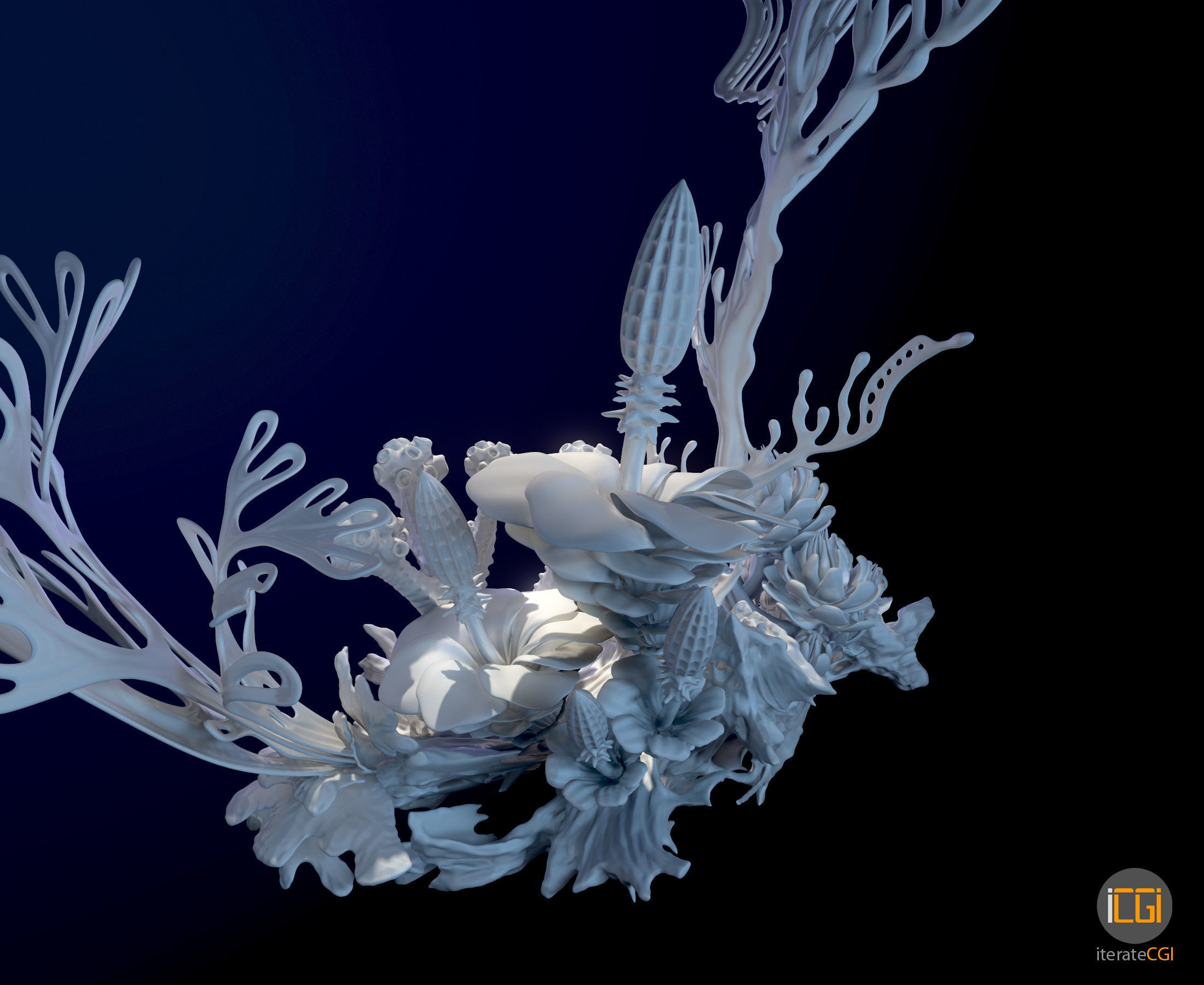 Alien plant collection 3D print model_8