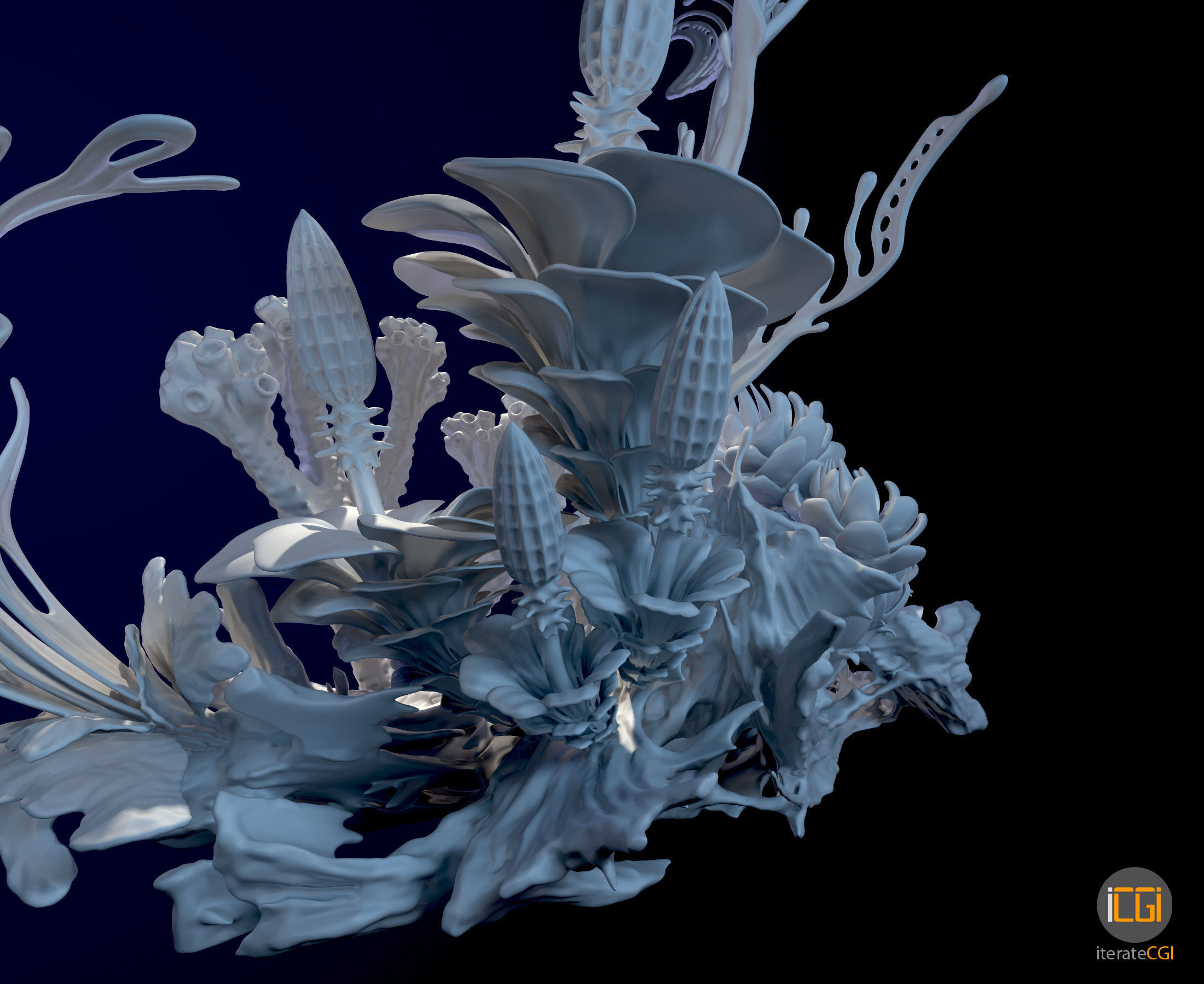 Alien plant collection 3D print model_5