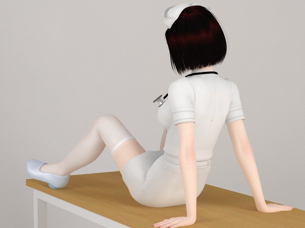 Otome various outfit pose 02 3D model_10