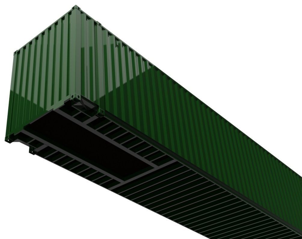 45FT ISO Shipping Container 3D model_3