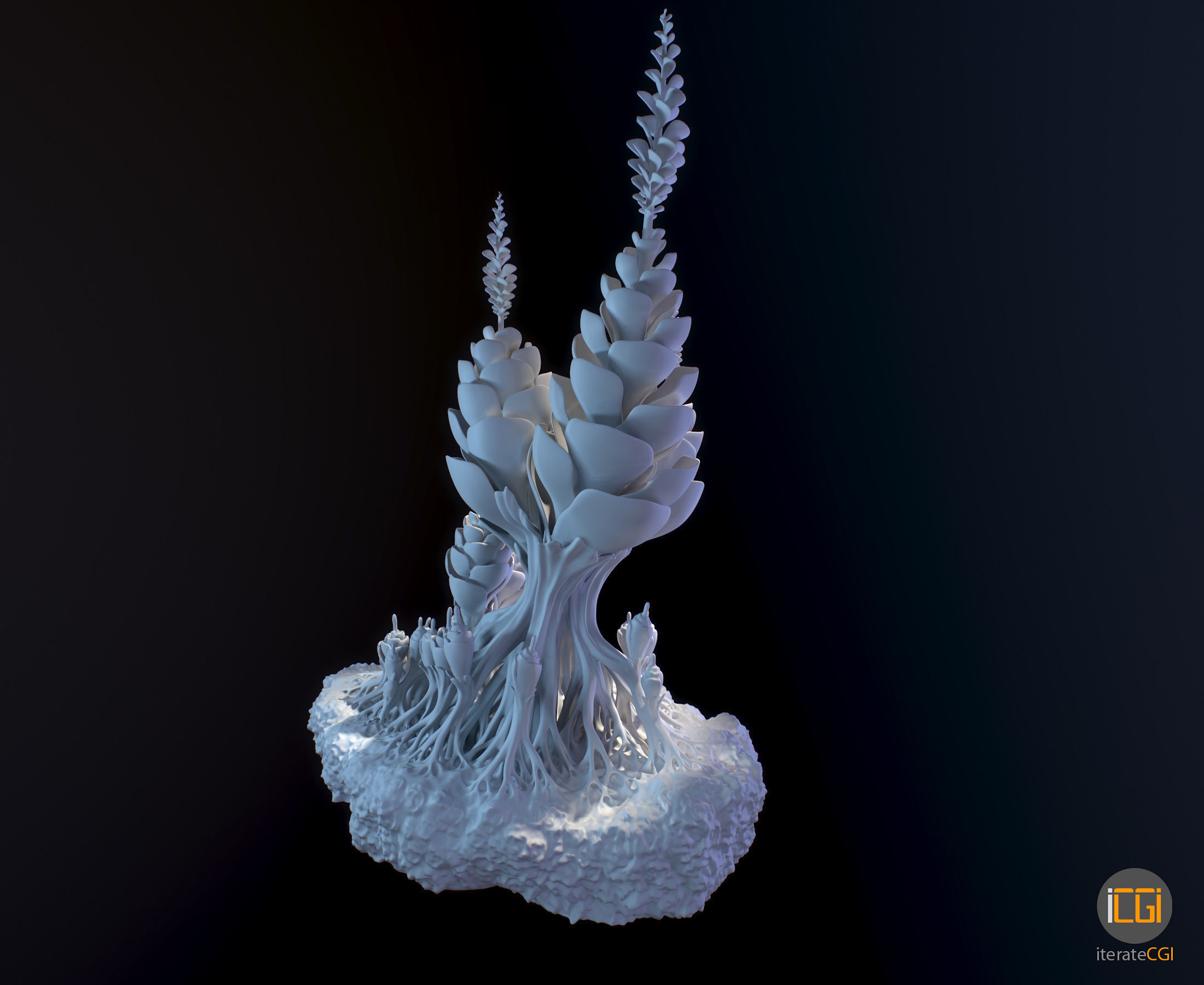 Alien Plant Succulent 3D print model_6
