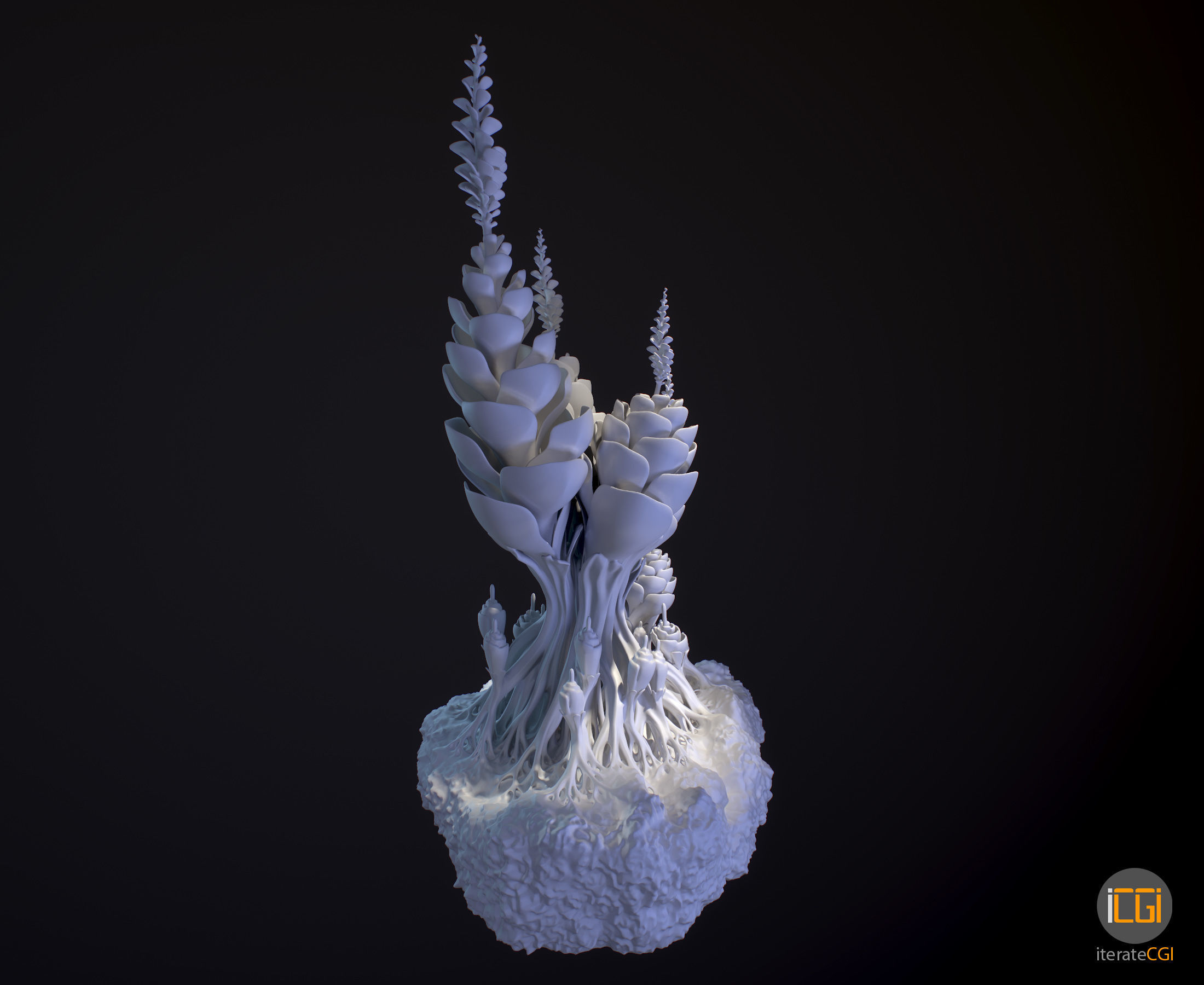 Alien Plant Succulent 3D print model_2
