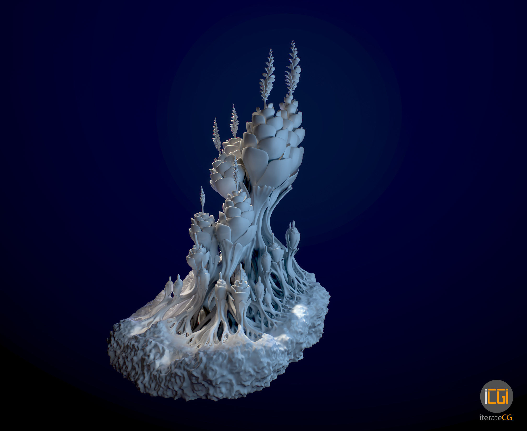 Alien Plant Succulent 3D print model_7