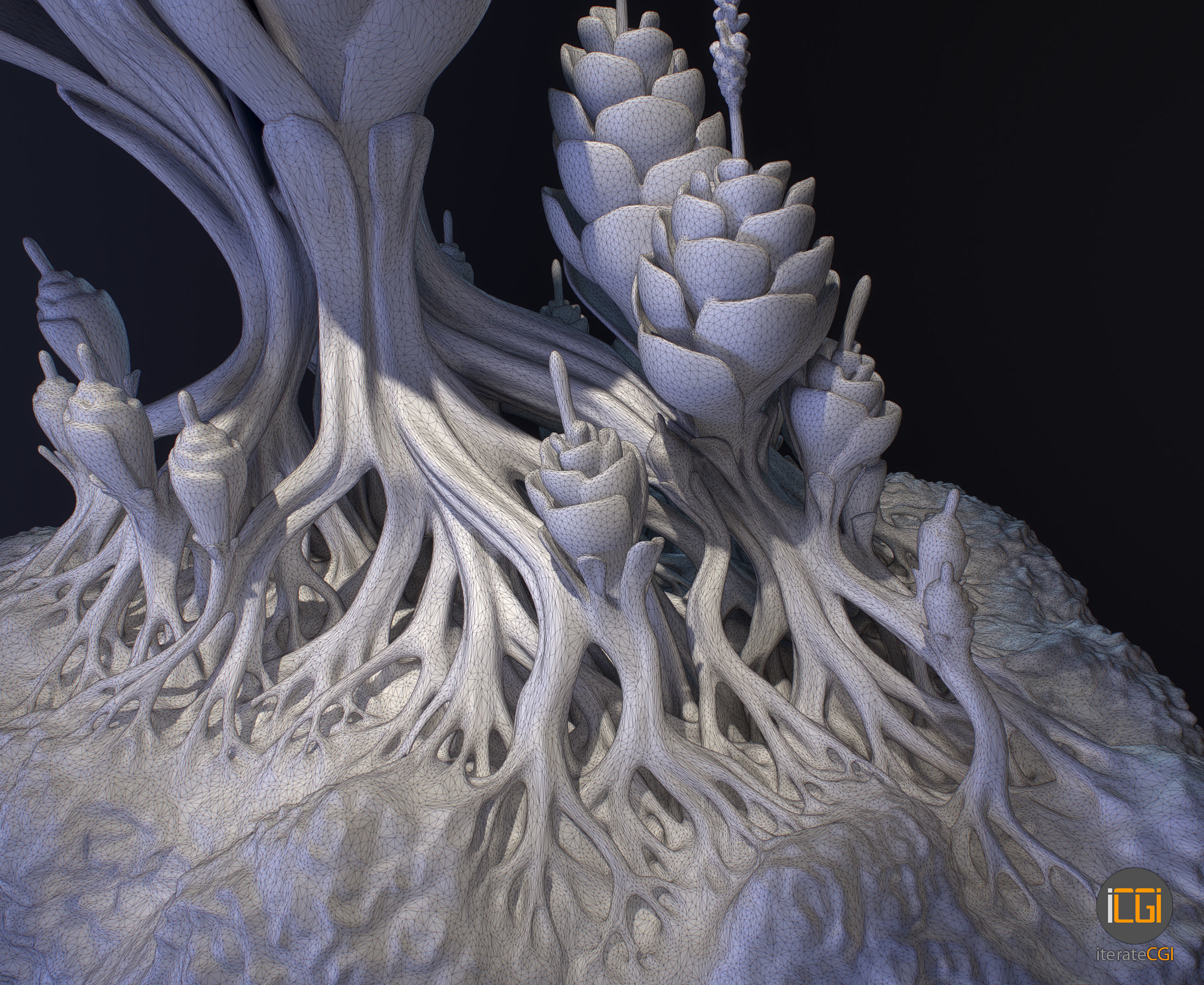 Alien Plant Succulent 3D print model_14