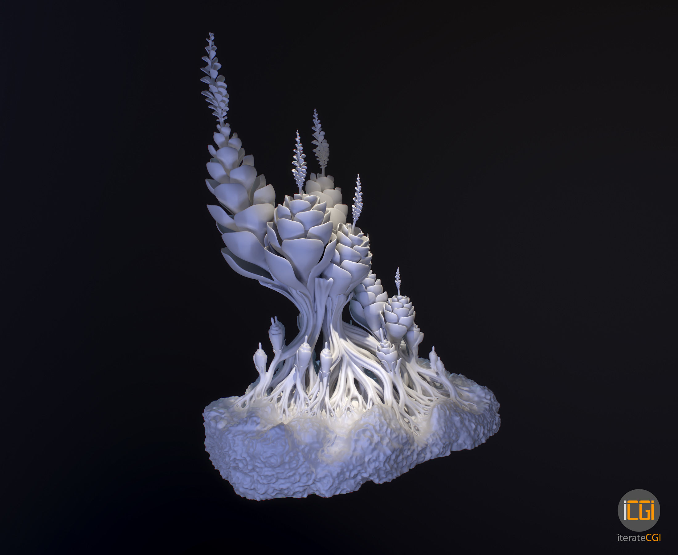 Alien Plant Succulent 3D print model_9