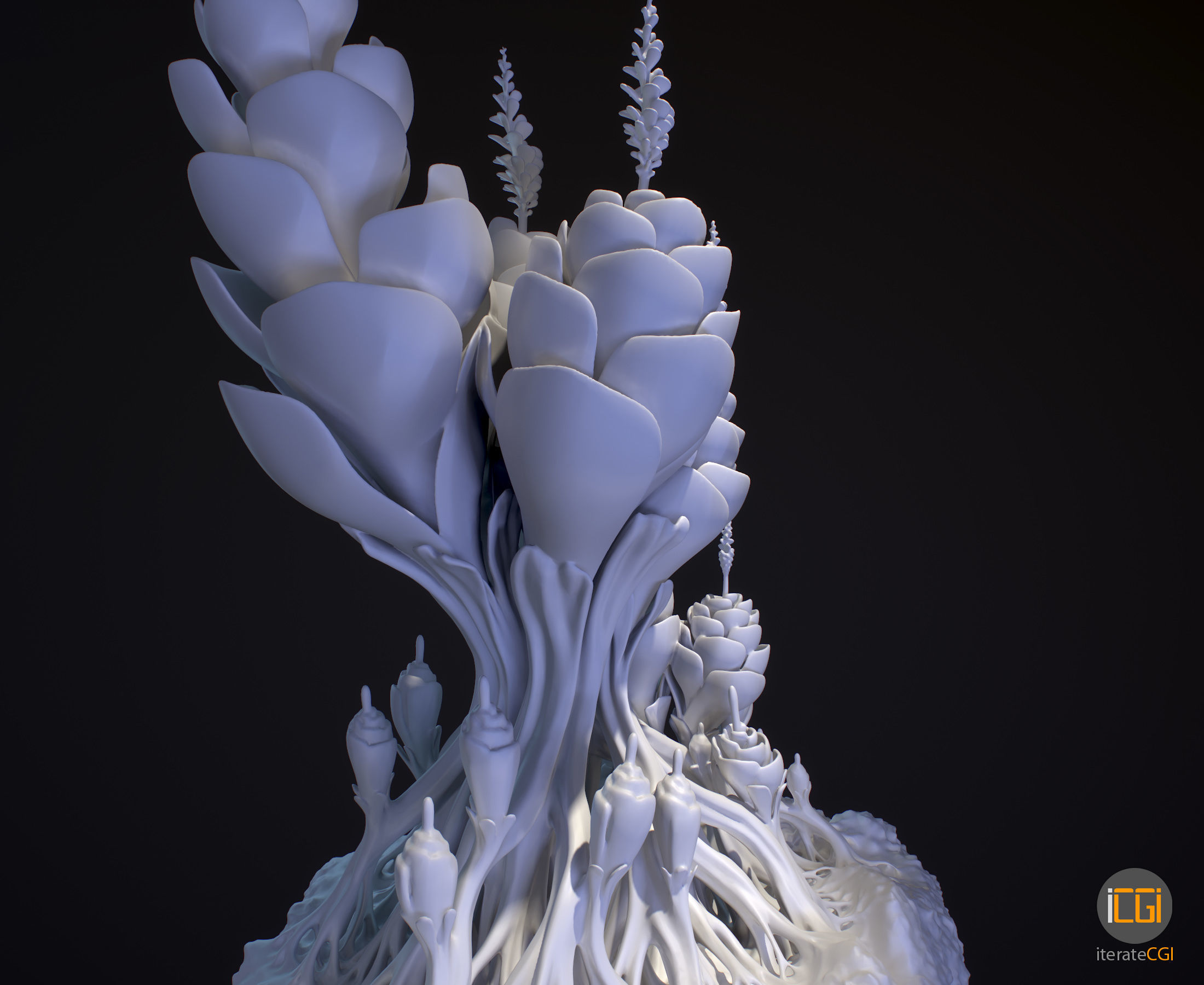 Alien Plant Succulent 3D print model_10