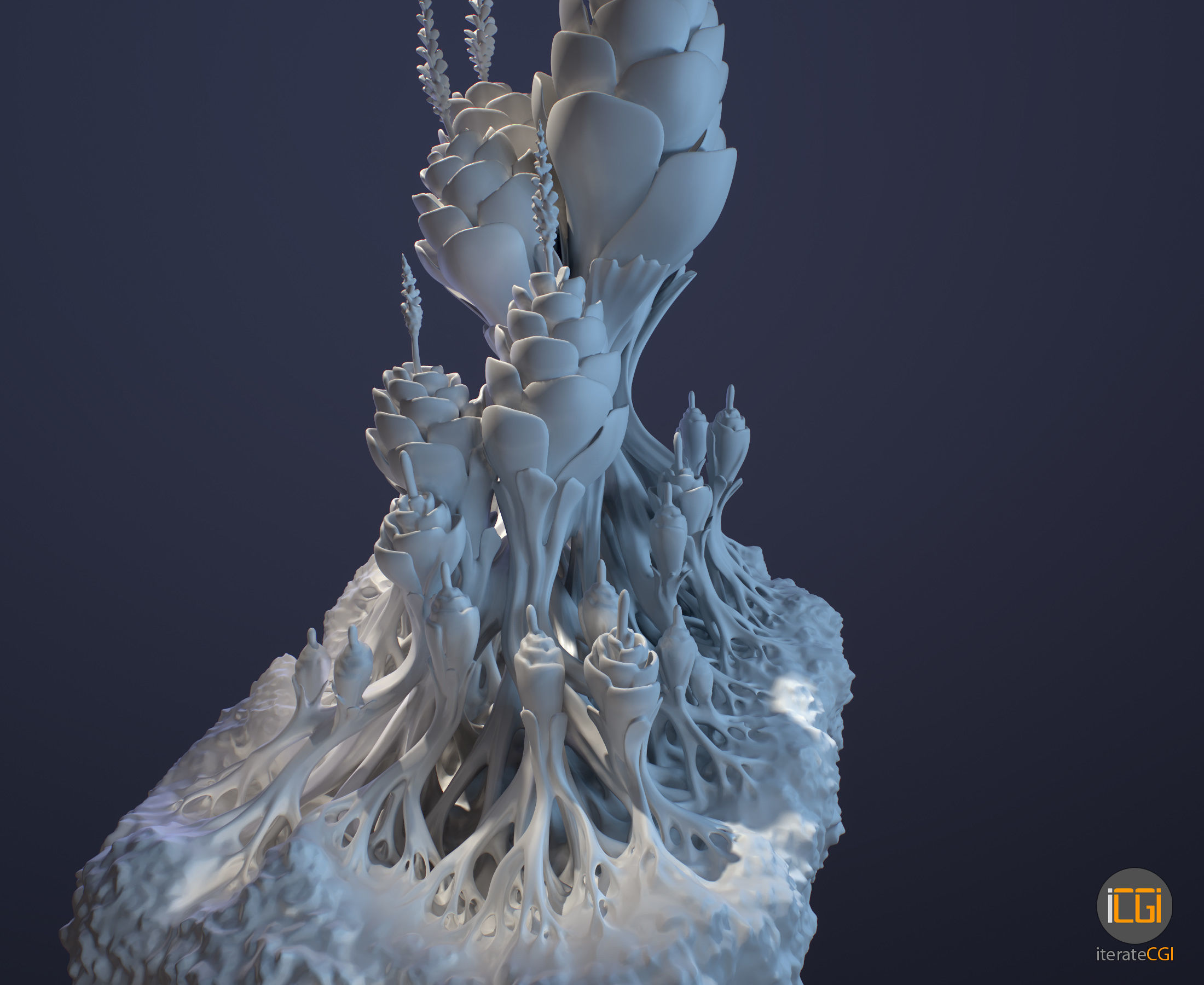 Alien Plant Succulent 3D print model_5