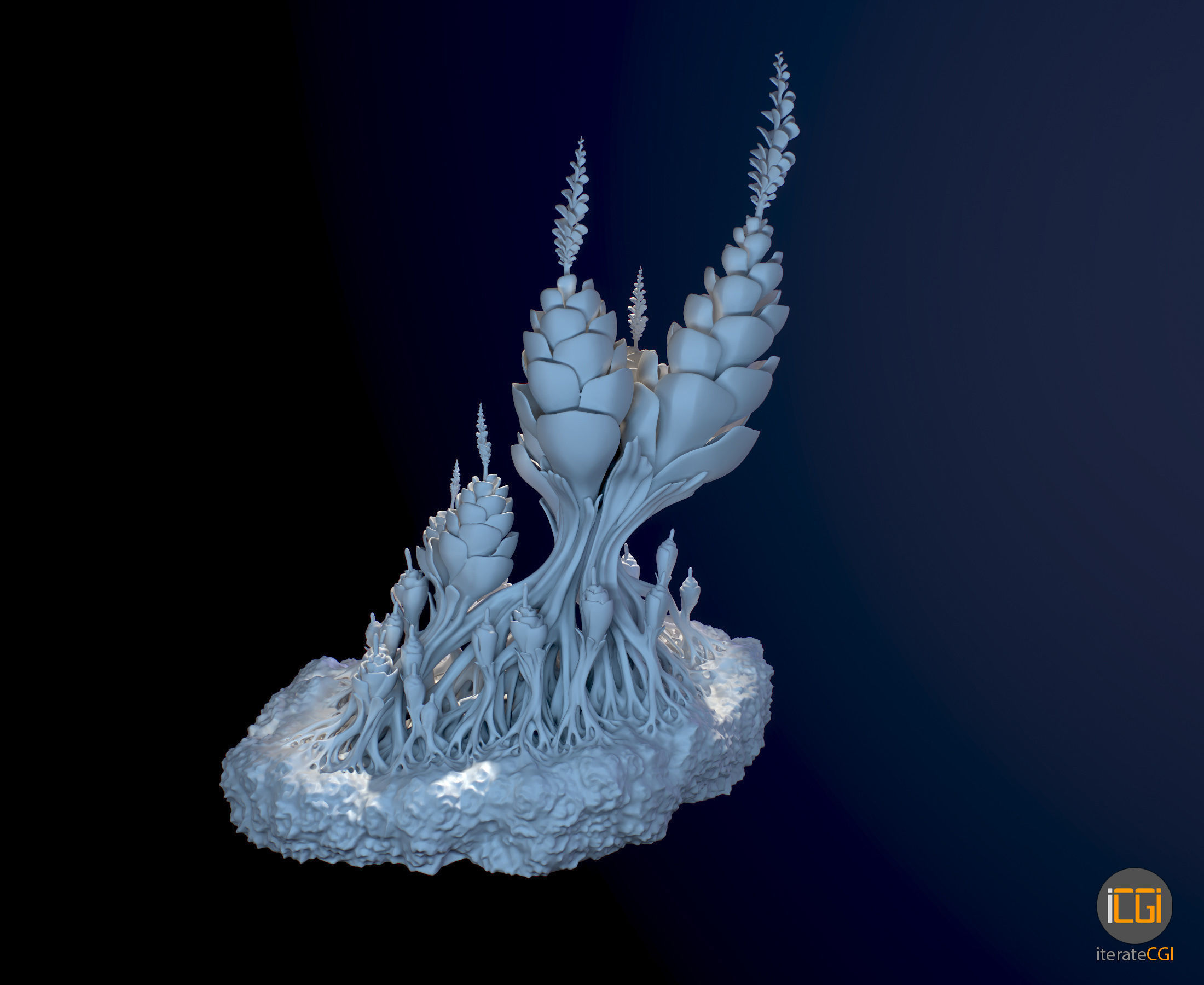 Alien Plant Succulent 3D print model_8