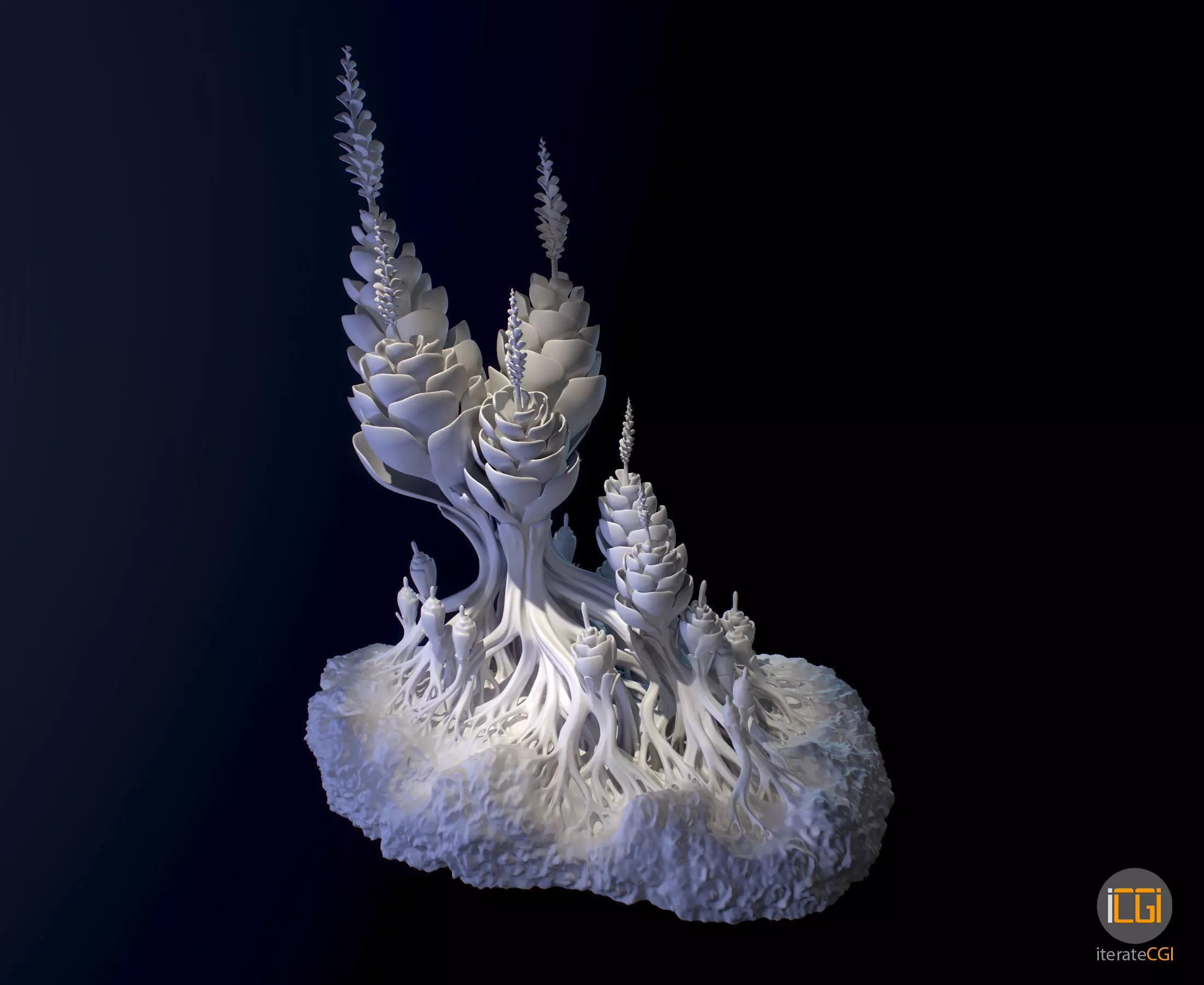 Alien Plant Succulent 3D print model_0