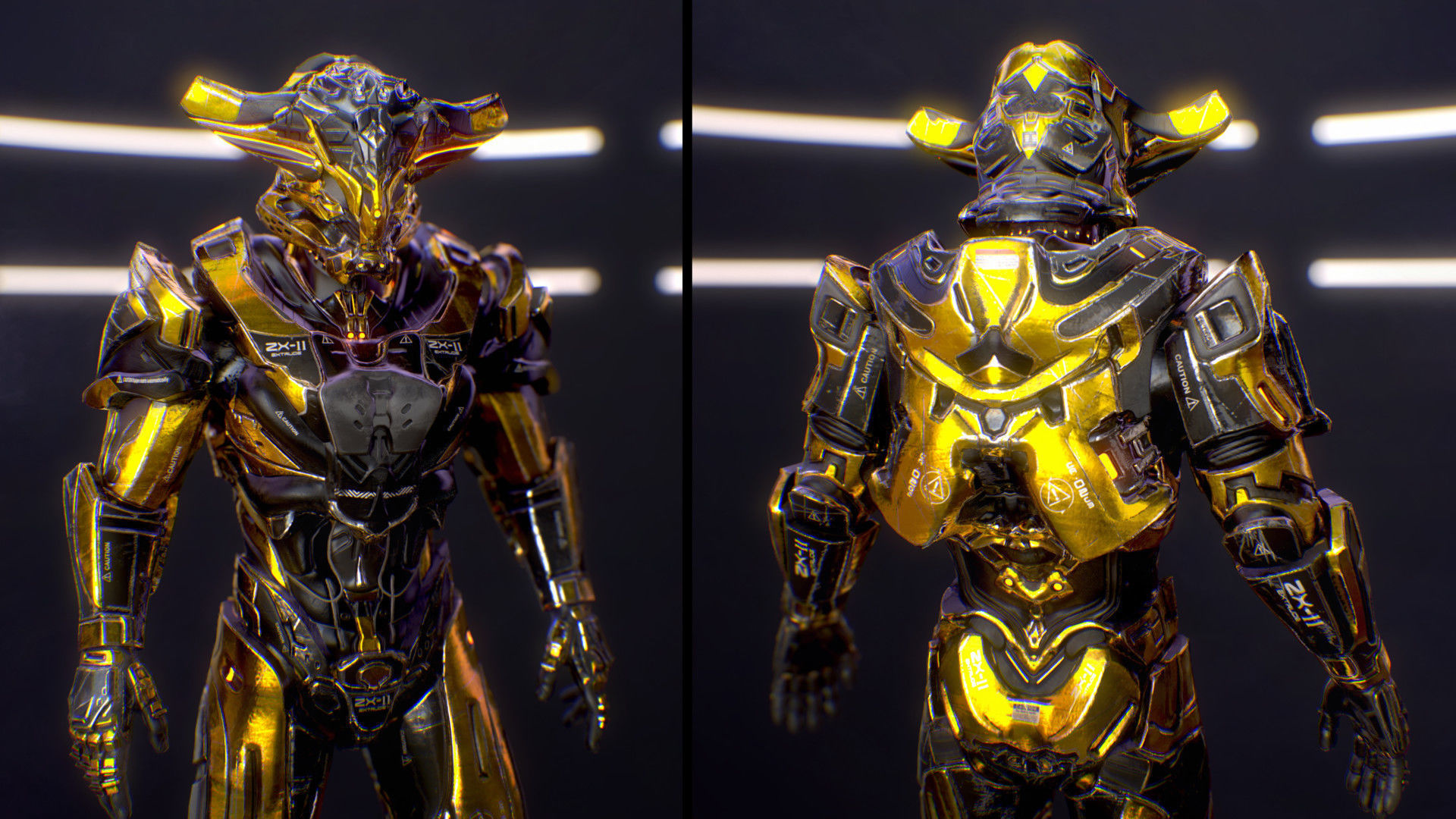 Sci-Fi Armor 2 Low-poly 3D model_14
