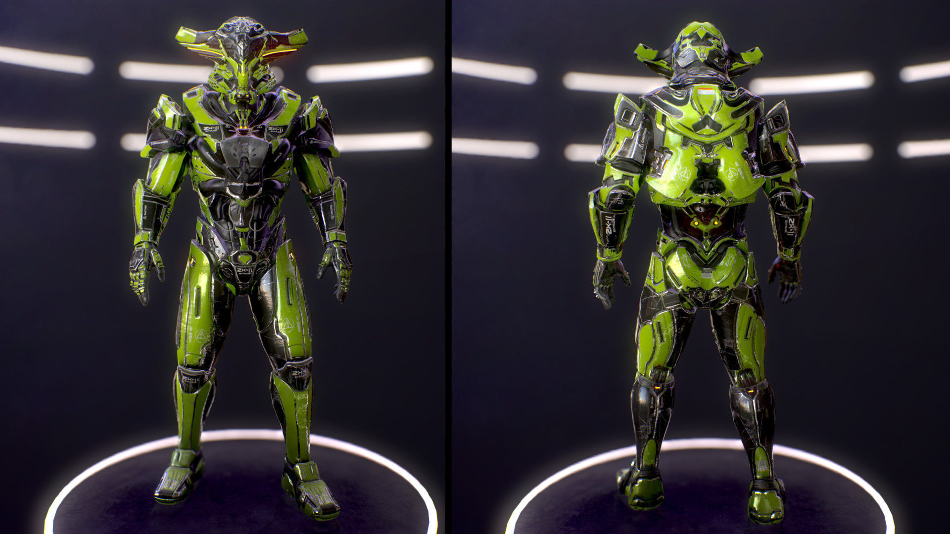 Sci-Fi Armor 2 Low-poly 3D model_5