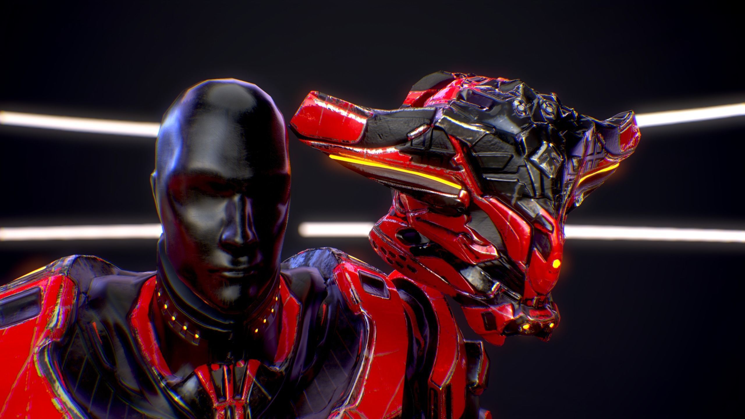 Sci-Fi Armor 2 Low-poly 3D model_18