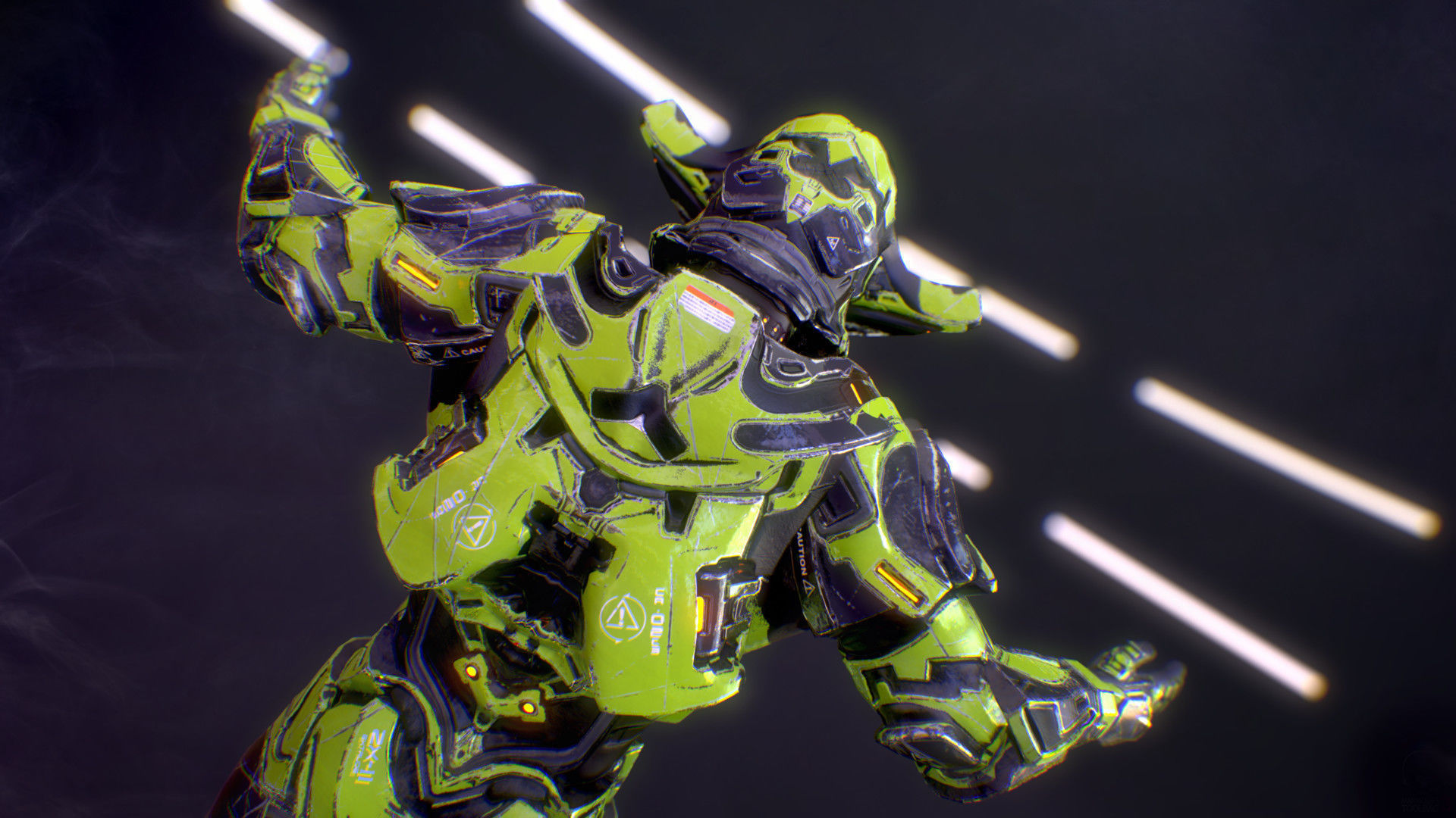 Sci-Fi Armor 2 Low-poly 3D model_21
