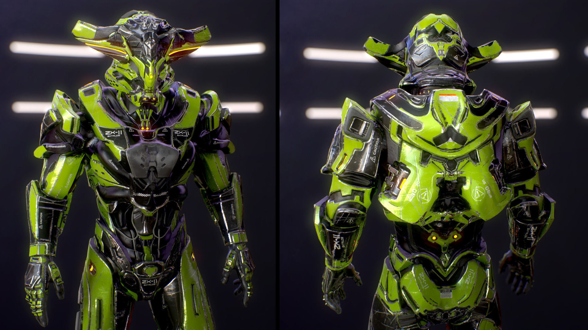 Sci-Fi Armor 2 Low-poly 3D model_4