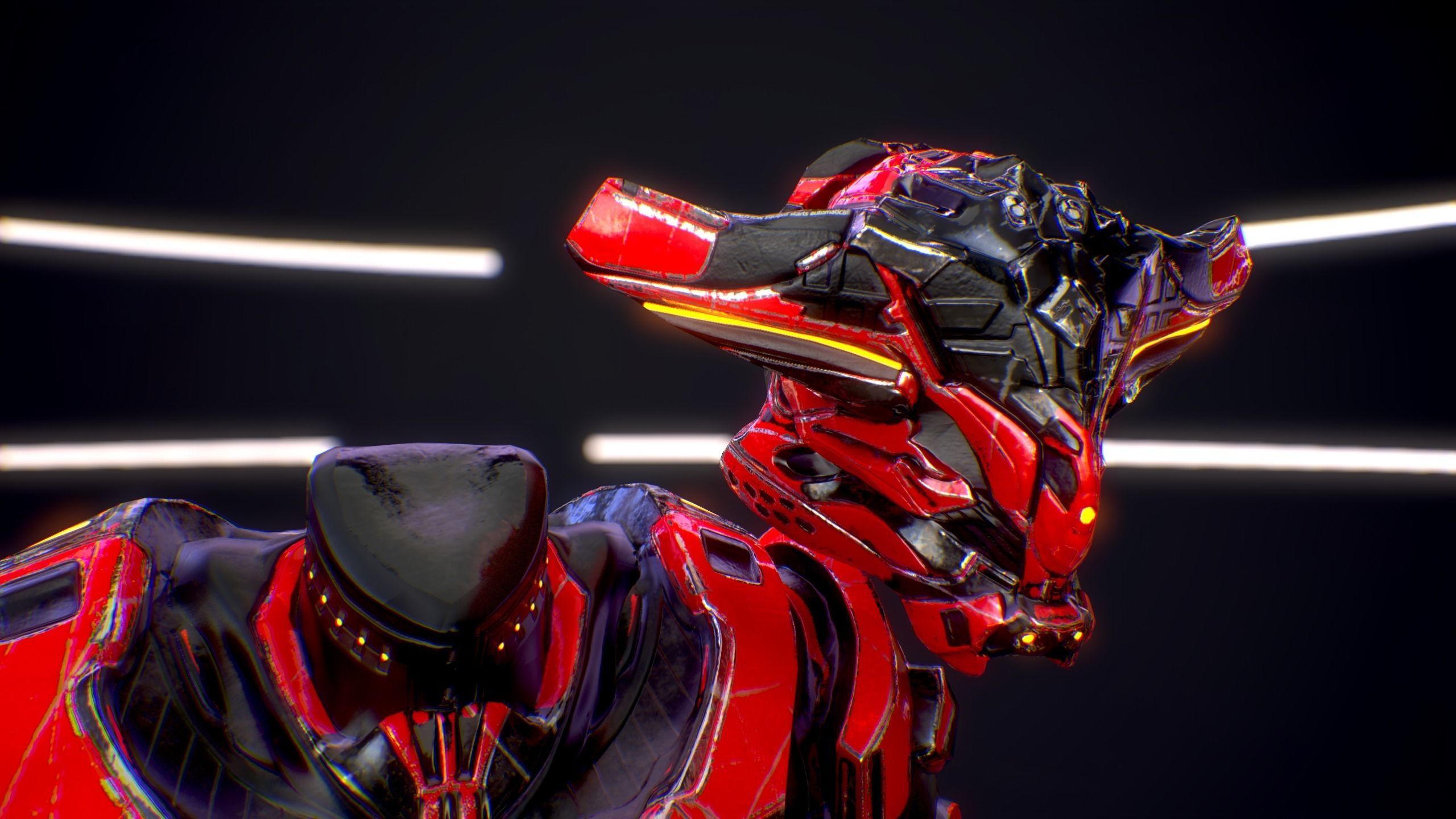 Sci-Fi Armor 2 Low-poly 3D model_17