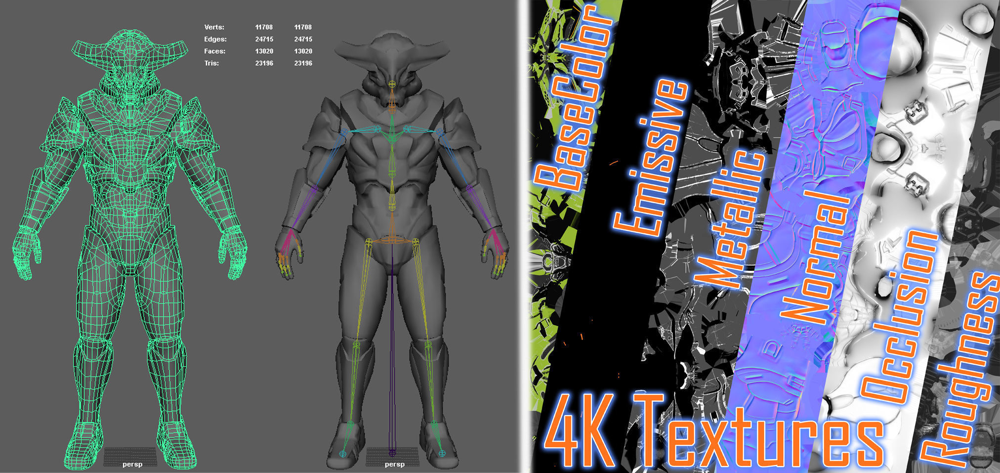 Sci-Fi Armor 2 Low-poly 3D model_15