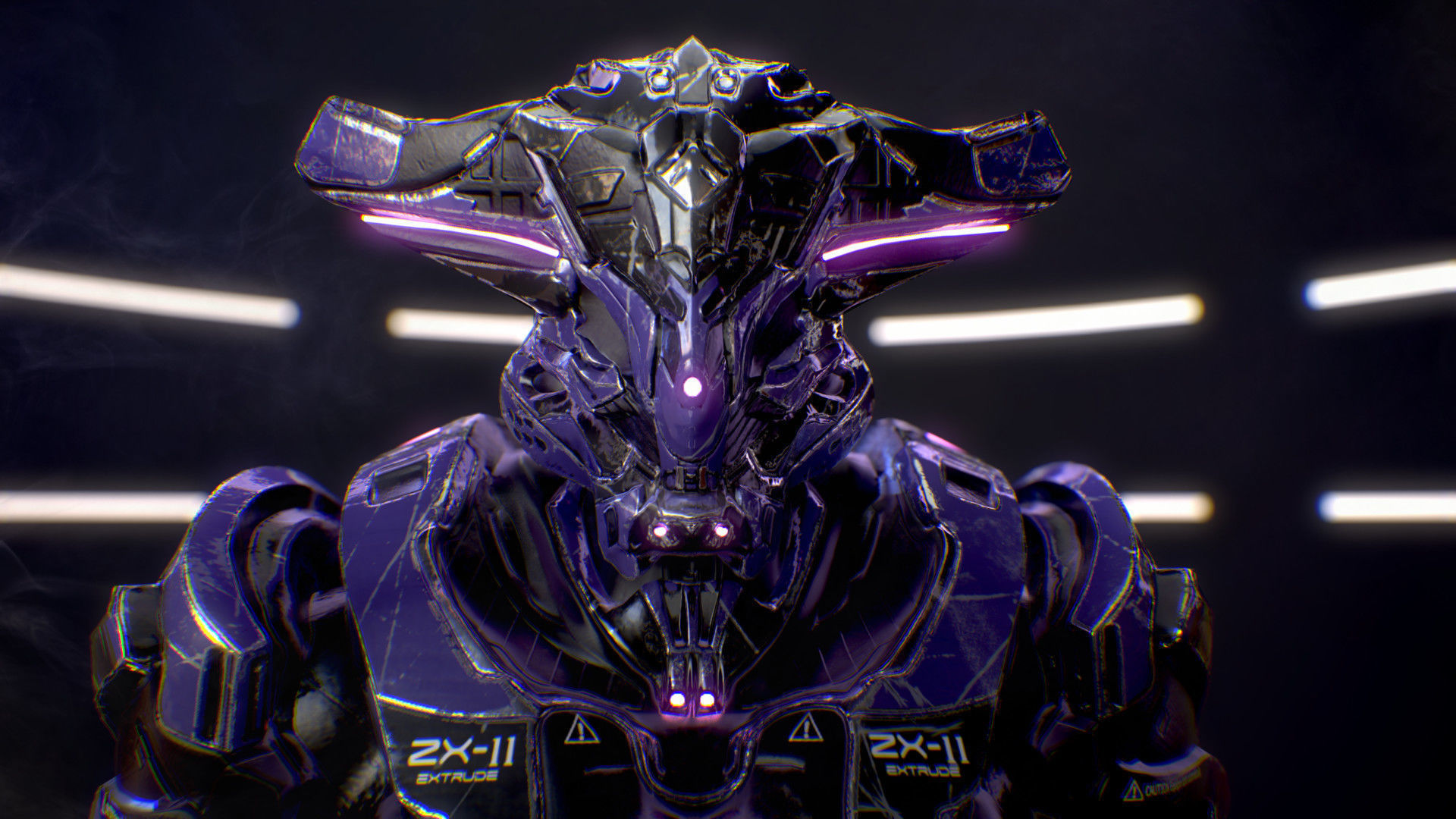 Sci-Fi Armor 2 Low-poly 3D model_8