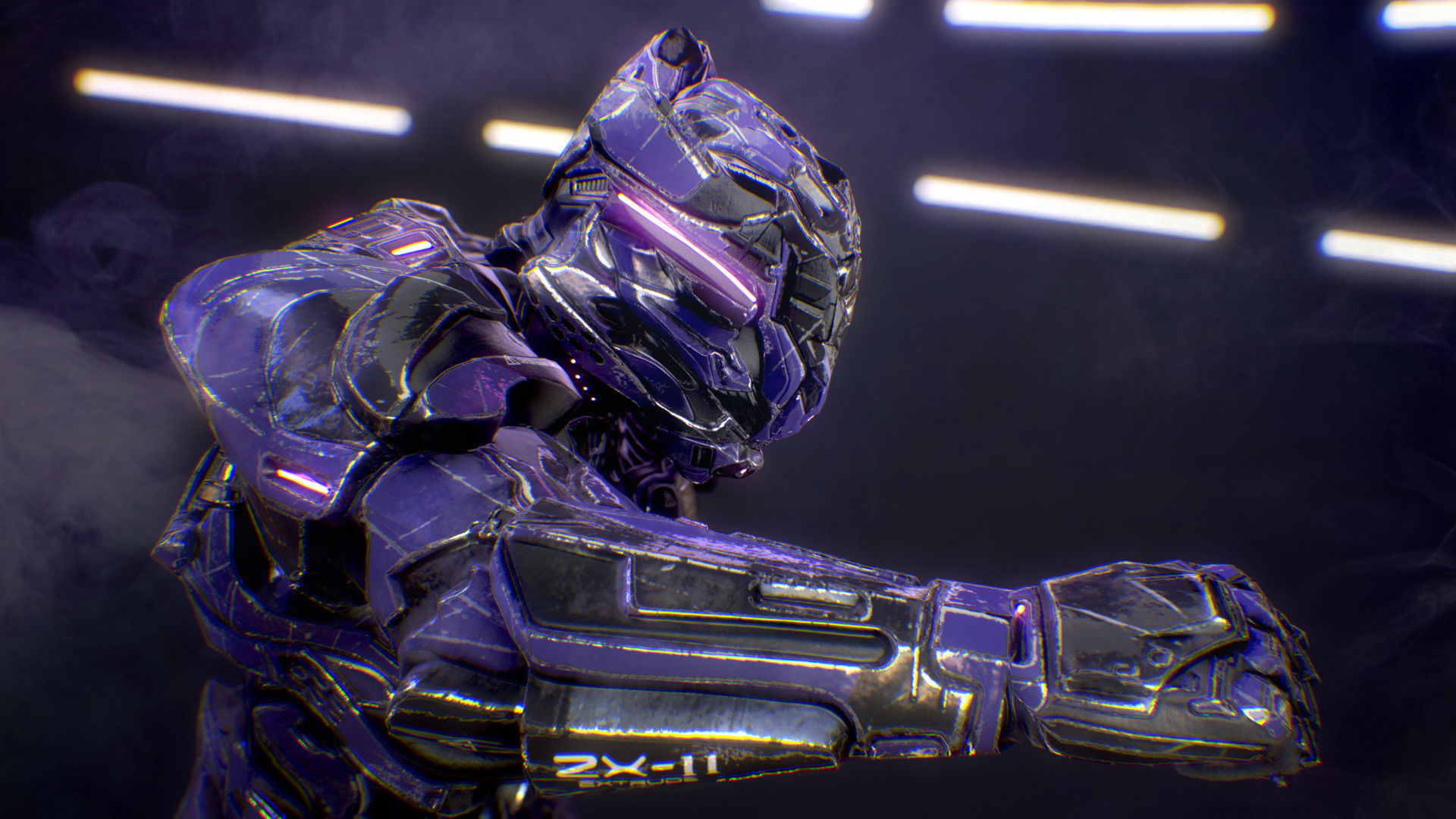 Sci-Fi Armor 2 Low-poly 3D model_13