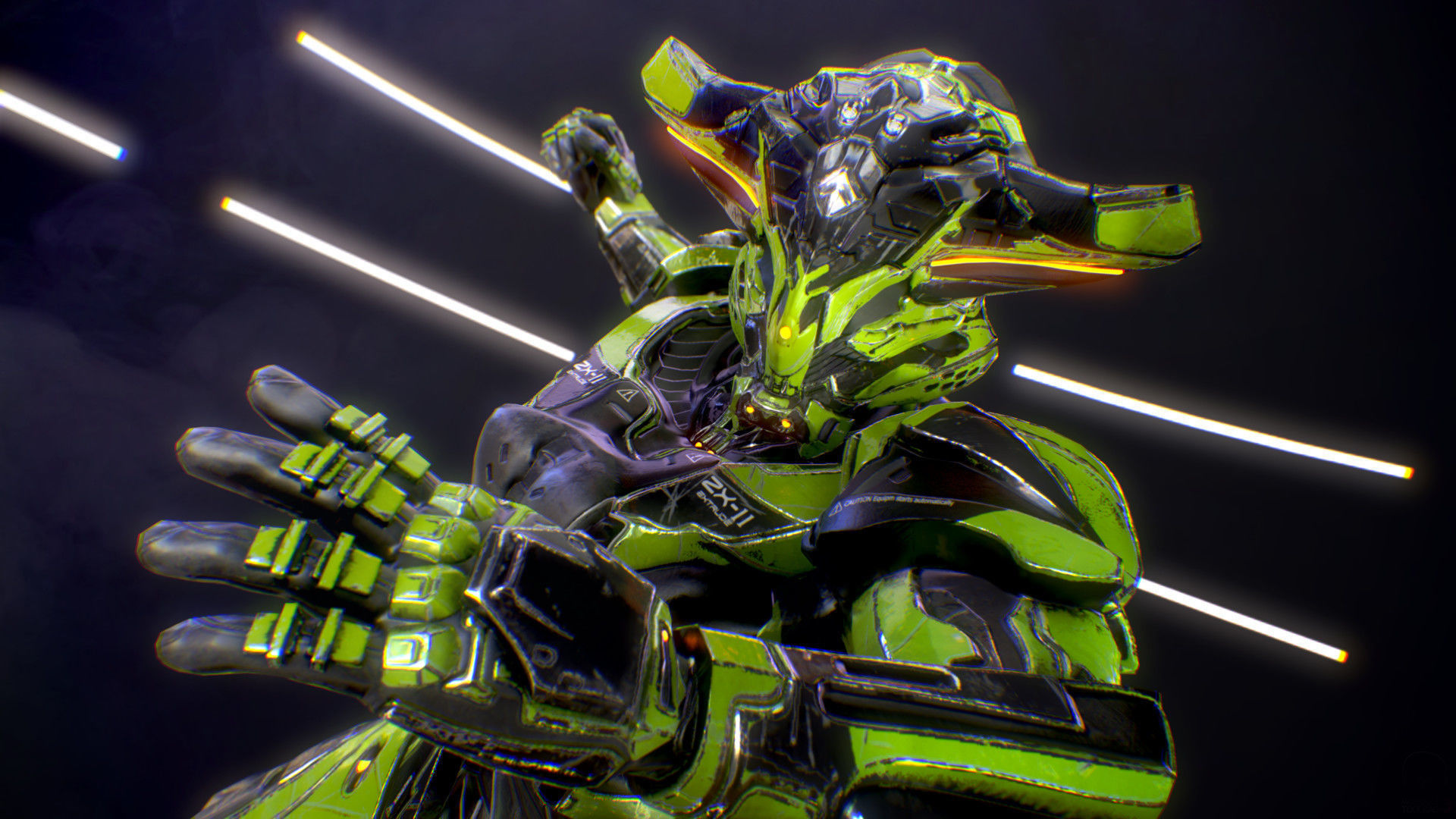 Sci-Fi Armor 2 Low-poly 3D model_20