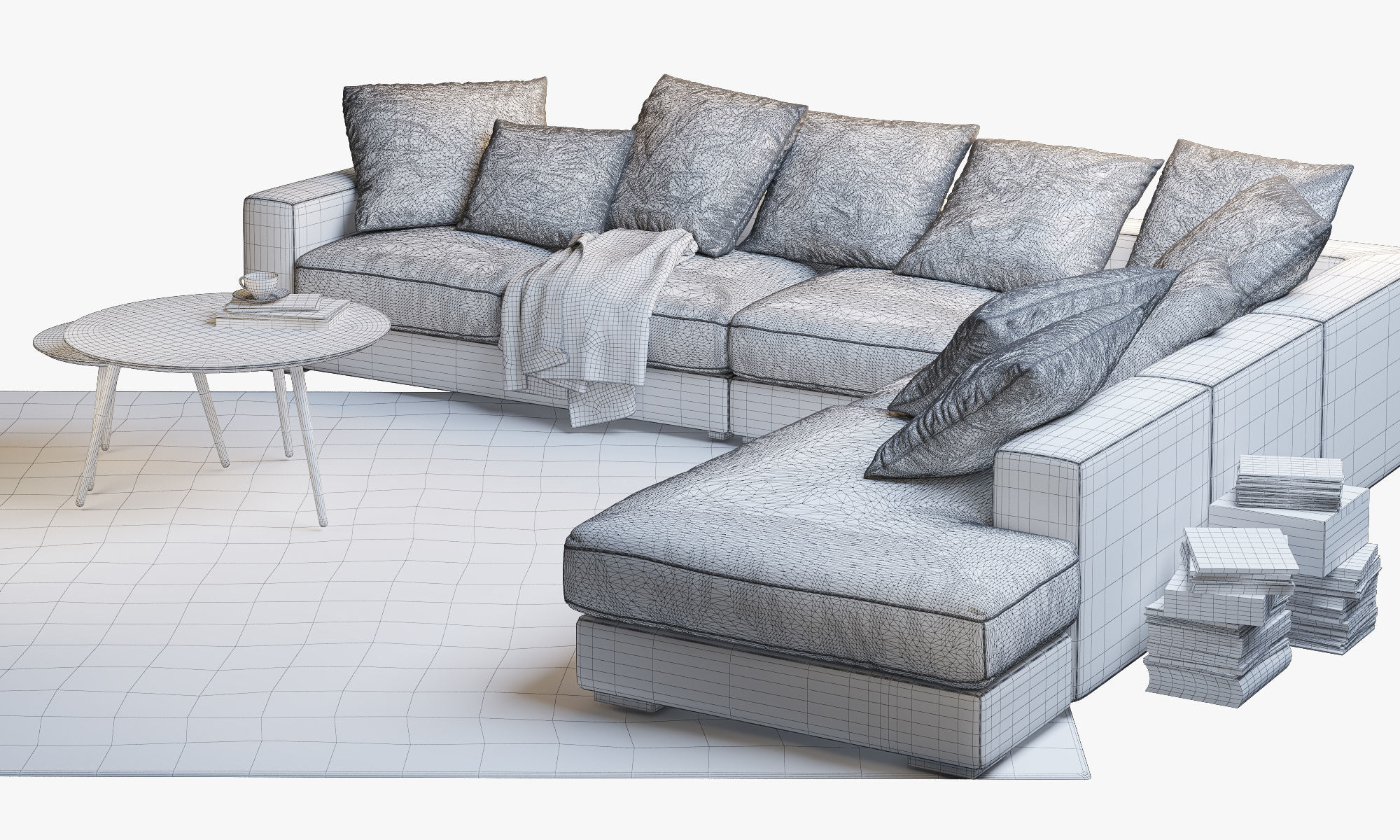 Boconcept 7 sofas set 3D model_18