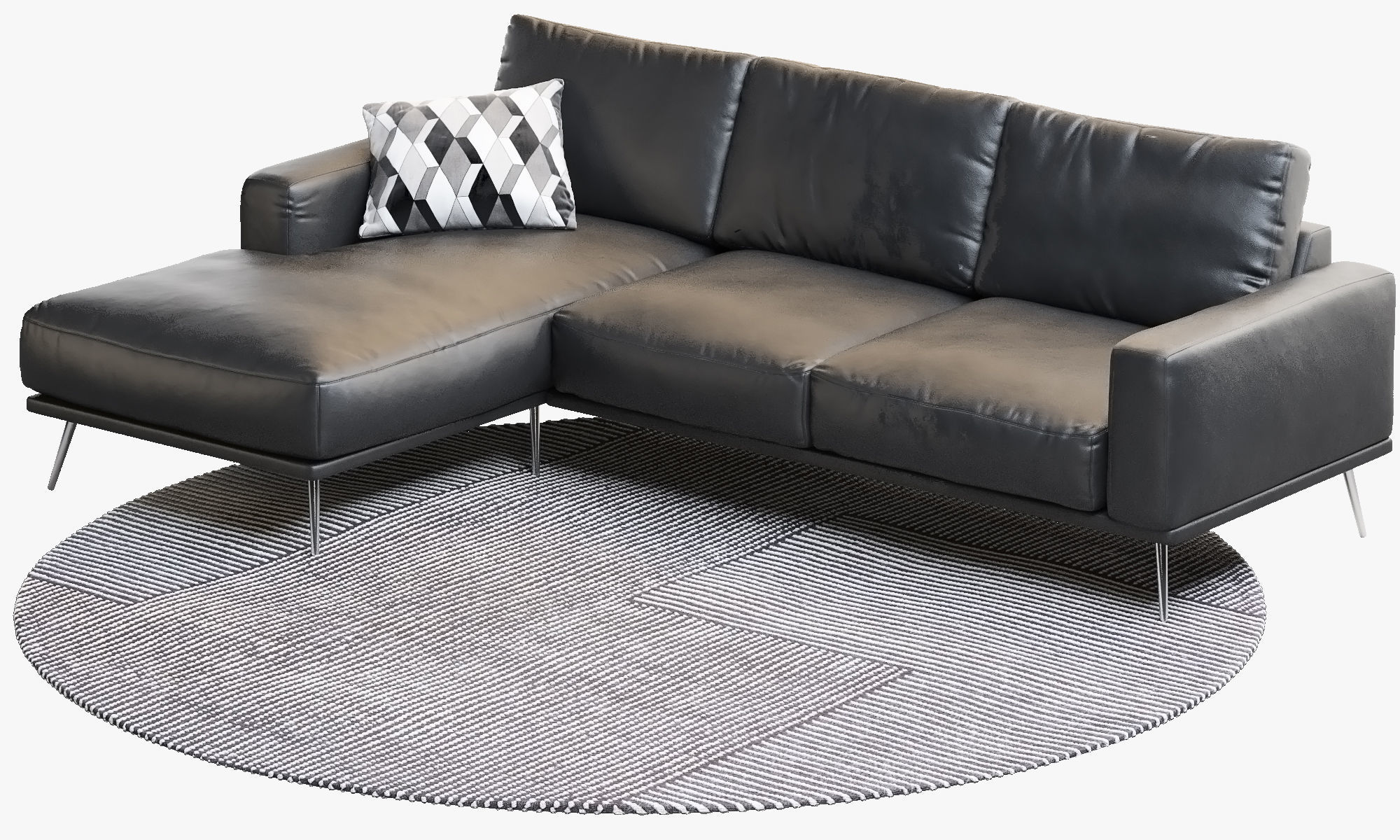 Boconcept 7 sofas set 3D model_38