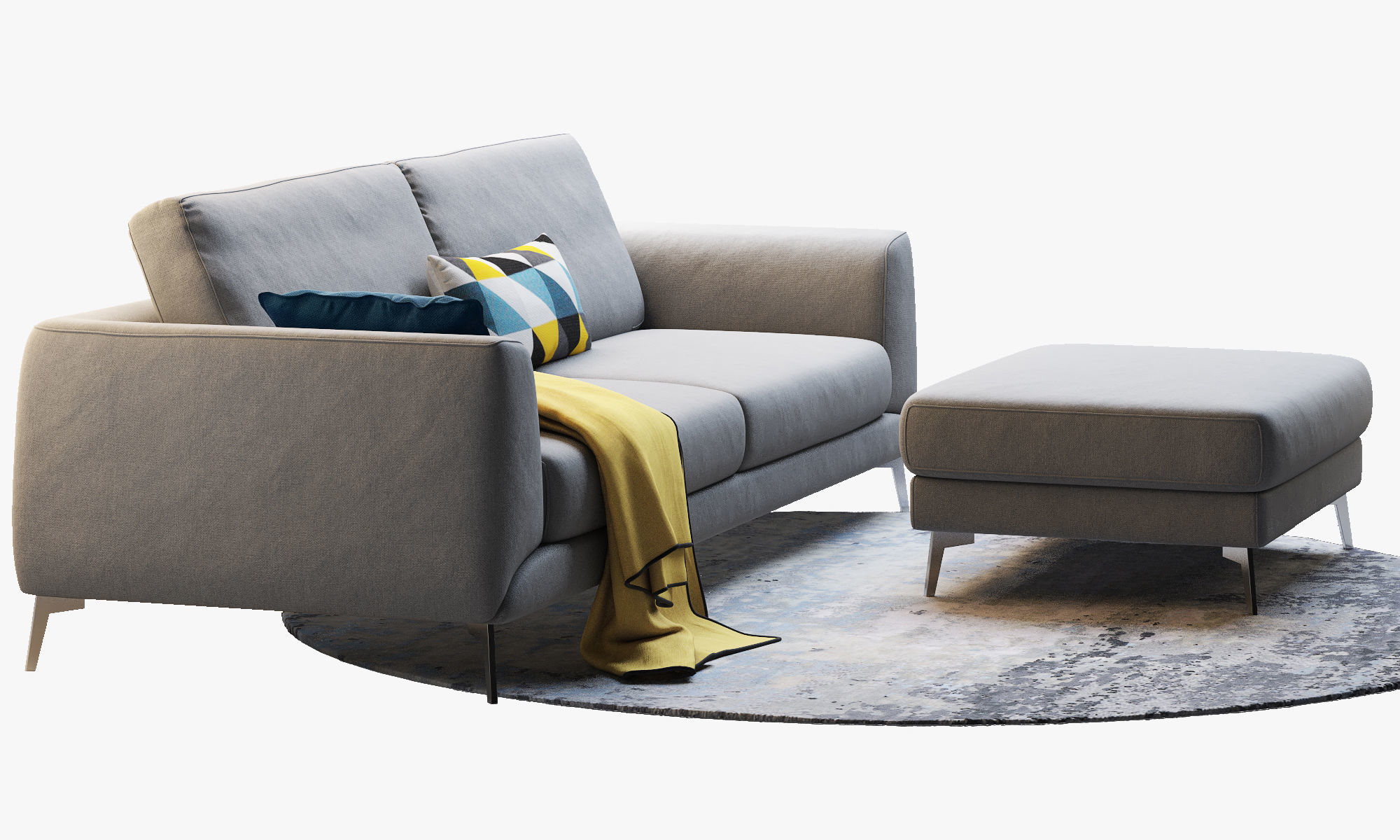 Boconcept 7 sofas set 3D model_46